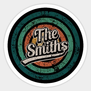 The Smiths // Retro Circle Crack Vintage Sticker